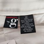 American Vintage Vintage 90s High Waist White Trousers Minimalist Straight Leg Dress Pants 8 Photo 3