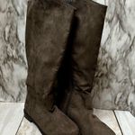 Lane Bryant Gray Wide Knee Boots Witchy Whimsigoth Dark Academia Vibes Lightweight Cloth Photo 0
