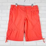 Columbia  Womens Coral Cargo Shorts Size 16 Drawstring Utility‎ Casual Photo 0