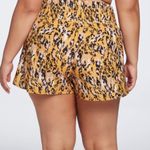 Calia by Carrie Underwood Active Shorts Yellow Animal Print Photo 1