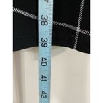 Ralph Lauren Lauren  Black/White Check Print‎ Keyhole 3/4 Sleeve Zip Lined Size 8 Photo 2