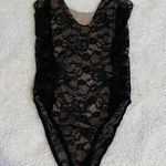 Topshop Lace Black Bodysuit Photo 0