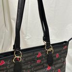 Juicy Couture  Black Tote with Pink Hearts‎ Valentines edition w/heart coin pouch Photo 4