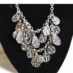 Premier Designs  Reversible Silver Tone Lavender/Pink Teardrop Layered Necklace Photo 1