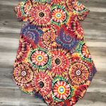 Ashley Blue tie dye dress, 3x, p to p is 20, high low, front length is 26, back is 40, very stretchy, NWOT Photo 1