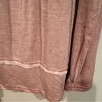 Knox Rose  Long Sleeve Lace Back Boho‎ Blouse Women's Medium Antique Rose V Neck Photo 5