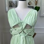 Light In The Box NWT  Lime Green Formal Gown Dress Cut Out Waist 26W 3X Photo 2