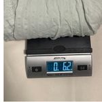 Bohme Women's Top Medium Collared Frayed Hem Green Peplum Bohemian Blouse Photo 4