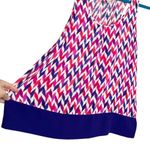 JCPenney Chevron Print 100% Rayon Colorful Tank Top Purple Size M Photo 2