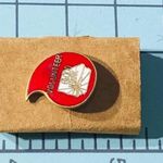 Vintage Volunteer Blood Bank Lapel Pin Scatter Butterfly Clutch Enamel Red OS Photo 2