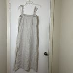 Reformation NEW! daphne linen midi dress oatmeal beige Small -no belt- Photo 9