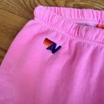 Aviator Nation  Neon Pink 5 stripe sweatpants Photo 7