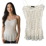 Vintage y2k Babydoll Coquette Ballet Fairy Mesh Floral Lace Silk Blouse Small Photo 1