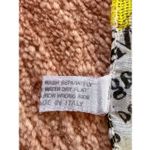 Italian Made Sheer Cotton Designer Scarf Newspaper Print Black Photo 2