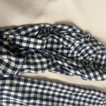 Vintage America Black and White Notched Collar Wrap Button Down Shirt Size L Photo 1