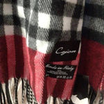 Cejon Made in Italy Plaid Scarf Red Photo 1
