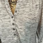 Avenue  Grey Space Dyed Henley Top Photo 1