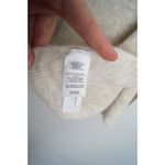 Loft Hoodie Poncho Cream V-neck Hooded Short Sleeve Sweater Size XS/S Photo 4