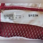 SheIn  Printed Mesh Plunge One-Piece Swimsuit Size Large Photo 4