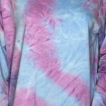 Zeagoo Sweatshirt Womens Medium Blue Purple Tie Dye Casual Lounge Athleisure Photo 4