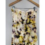 J.Crew Vintage Linen Silk Bustier Dress Watercolor Strapless Y2K Spring Summer Photo 6