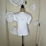 Lucky Brand Embroidered Peasant White, Blue & Yellow Babydoll Blouse Siz… Photo 7