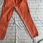 Tory Burch Jeans Orange Size 28 Cropped Skinny Gold Hardware Preppy Classic Photo 10