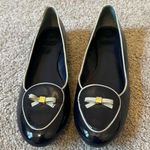 Tory Burch Blue Leather Slip on Flats Size 8M Photo 0
