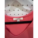 Como vintage Pink Ruffle Eyelet Sleeve Tiered Dress Women's Size L Photo 3