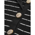 Commense Striped Metal Button Sleeveless Maxi Sweater Dress M NWT Size M Photo 3