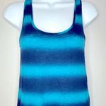 Lucky Brand  Blue Spray Tie Dye Sleeveless Maxi Dress Size Photo 4