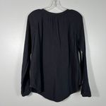 Xirena Hemingway Black Muslin Cotton Gauze Knit Long Sleeve Henley Button Top S Photo 4