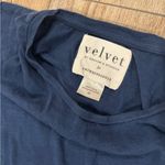 Anthropologie Velvet by Graham and Spencer for Navy Tie-Front Dress Size XS Photo 3