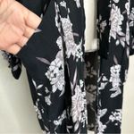 Spiritual Gangster  Black White Floral Kimono Photo 4