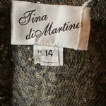 Tina di Martina Elegant Party Black and Gold Blazer Sequin Lace Size 14 Photo 4