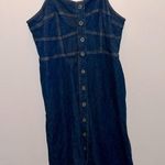 Universal Threads Universal Thread Blue Denim dark wash overall dress size XL Photo 0
