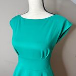 Kate Spade Fiorella Colorblock Ponte Mini Dress Green Navy Blue Extra Small XS Photo 3
