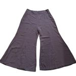 Maeve Navy Wide-Leg Cropped Pants Photo 0