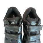 Vionic Tabi Black Leather Sneakers Work Shoes Orthotic Walking Size 9.5 Women's Photo 3