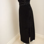 Gorgeous Classic Vintage 80’s Black Suede Leather Dress Photo 2