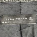ZARA  Gathered Sleeve Gray Tuxedo Oversized Blazer Size Large Wool Blend Photo 11
