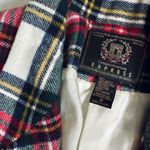 EXPRESS Vintage 90s  Tartan Plaid Wool Blend Padded Shoulder Two Button Blazer Photo 6