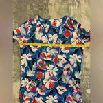 J.Crew Women’s Blue Floral  Bathing Suit Coverup Photo 5