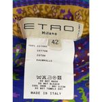 ETRO Milano Patch Quilt Skirt Blue Size 6 Photo 3