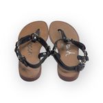 Coach Deadstock: new  ࿌ Raiven Hardware Turnlock Flat Sandals ࿌ Black Leather ࿌ Photo 3