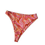 Aurelle Pink Havana Bikini Bottoms, Sz L Size L Photo 4