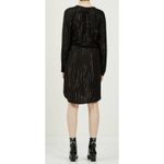 Rails ‎ Bella Gilded Stripe Black Long Sleeve Shirt Mini Dress Size XS Revolve Photo 1