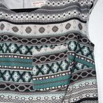 Merona  Gray Tribal Aztec Printed Waist Tie Shift Dress Size XS Photo 2