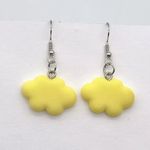 🆕Yellow Cloud Charm Dangle Earrings Photo 2