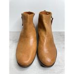 Lucky Brand Boots Size 11 Leather Block Heel Western Style Side Zip Photo 3